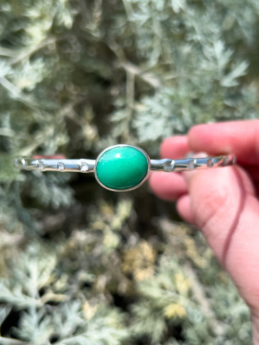 Chrysoprase Cuff Bracelet