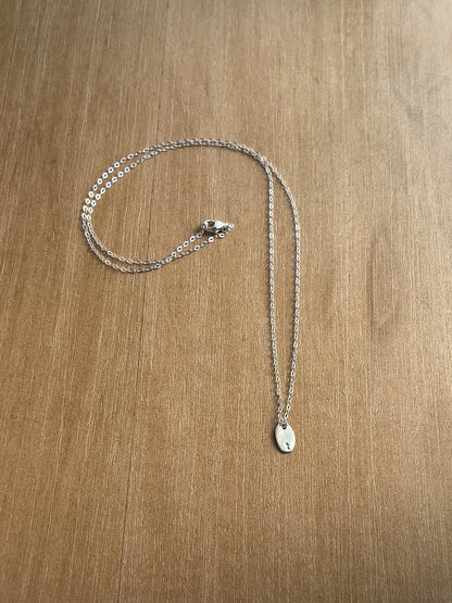 Initial Oval Necklace