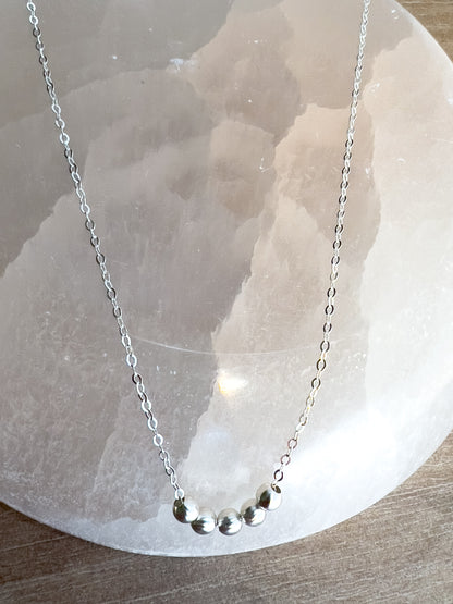 Embrace | Sterling Silver Bead Necklace